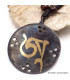Collier tibétain Om patine noire Bijoux tibetains bouddhistes WN52