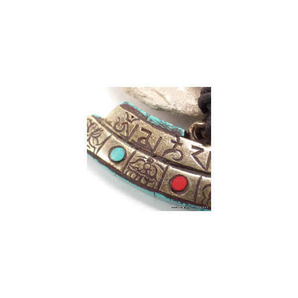 Collier tibétain 8 signes auspicieux Bijoux tibetains bouddhistes CSA1