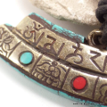 Collier tibétain 8 signes auspicieux Bijoux tibetains bouddhistes CSA1