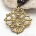 Collier tibétain bouddhiste double dordjé - Colliers tibétains et népalais