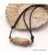 Collier tibétain ancien sculpté Bijoux tibetains bouddhistes WN56