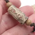 Collier mantra tibétain ancien sculpté - Colliers tibétains et népalais