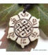 Collier tibétain Noeud sans fin et mantra Bijoux tibetains bouddhistes WN23.2