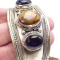 Bracelet tibétain Améthyste Oeil de Tigre Bracelets tibétains bouddhistes BRAC92
