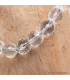 Bracelet mala tibétain en Cristal de Roche facetté Bracelets tibétains bouddhistes BM20