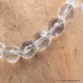 Bracelet tibétaine mala en Cristal de Roche facetté - Bracelets tibétains bouddhistes