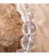Bracelet mala tibétain en Cristal de Roche facetté Bracelets tibétains bouddhistes BM20