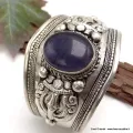 Gros Bracelet tibetain Améthyste et dordjé - Bracelets tibétains bouddhistes