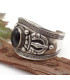 Gros Bracelet bouddhiste Onyx noir dorjé Bracelets tibétains bouddhistes ref 7587.6
