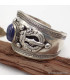 Gros Bracelet bouddhiste couleur lapis lazuli Bracelets tibétains bouddhistes ref 7587.7