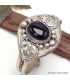 Bracelet tibétain Onyx sur dorjé Bracelets tibétains bouddhistes ref 51D
