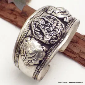 Bracelet tibetain bouddhiste Guru Rinpoché - Type manchette - Bracelets tibétains bouddhistes
