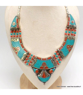 Collier tibetain femme Colliers tibétains et népalais COL27