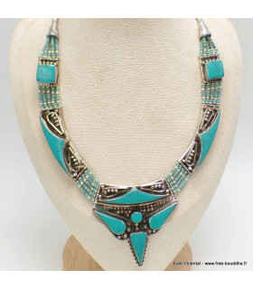 Collier népalais traditionnel pour femme Colliers tibétains et népalais COL29