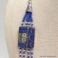 Collier tibetain femme couleur lapis lazuli Colliers tibétains et népalais COL30