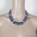 Collier tibetain femme couleur lapis lazuli Colliers tibétains et népalais COL30
