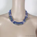 Collier tibetain femme couleur lapis lazuli - Colliers tibétains et népalais