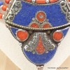 Collier tibetain femme couleur lapis corail Colliers tibétains et népalais COL31