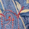Châle laine brodée bleu parme Tous les pashminas HB1