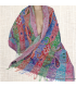 Châle oriental laine brodée multicolore Tous les pashminas HB3