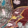 Châle oriental laine brodée marron multicolore Tous les pashminas HB4