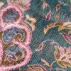 Châle laine brodée vert rose Tous les pashminas HB12