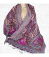 Pashmina châle laine marron bleue Tous les pashminas HB19