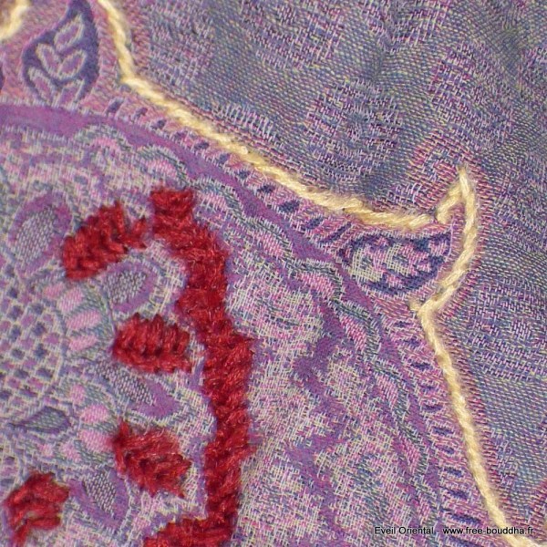 Châle pour femme en laine pourpre Tous les pashminas HB22