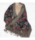 Châle pour femme marron turquoise Tous les pashminas HB23