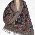 Châle pour femme marron noir multicolore Tous les pashminas HB25