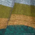 Châle de méditation homme femme moutarde gris - Grand châle népalais 240 x 120 cm