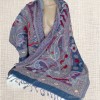Châle pour femme bleu pétrole violet Tous les pashminas HB27