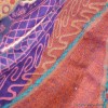 Châle pour femme laine ocre violet Tous les pashminas HB32