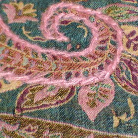 Châle pour femme laine vert bordeau Tous les pashminas HB33