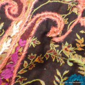 Châle pour femme laine marron anis Tous les pashminas HB34