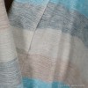Très grand châle laine de yack bleu écru 240 x 120 cm Très grand châle népalais 240 x 120 cm TGCN5