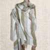 Très grand châle laine de yack beige taupe 240 x 120 cm Très grand châle népalais 240 x 120 cm TGCN22