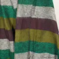 Grand châle de méditation marron vert - Grand châle népalais 240 x 120 cm