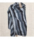 Grand châle de méditation gris noir Très grand châle népalais 240 x 120 cm TGCN24
