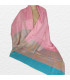 Châle en soie de bambou turquoise rose Pashminas pure soie CFB1