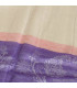 Châle bambou écru mauve Pashminas pure soie CFB7