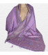 Etole pour femme en soie violet pourpre Pashminas pure soie CSS50