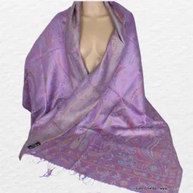 Etole femme en soie violet pourpre - Etoles en soie naturelle