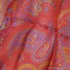 Chale en soie rouge vermillon Pashminas pure soie CSS55
