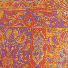 Chale en soie rouille brique Pashminas pure soie CSS58