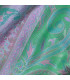 Chale en soie authentique vert rose Tous les pashminas CSS61