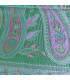 Chale en soie authentique vert rose Tous les pashminas CSS61