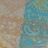 Chale en soie authentique bleu anis Tous les pashminas CSS62