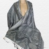 Pashmina femme en soie gris bleuté Tous les pashminas CSS67