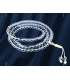 Mala 108 perles de Cristal de Roche de l'Hymalaya Mala tibétain 108 perles BM29